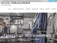 Tablet Screenshot of outlet-kreuzlingen.com